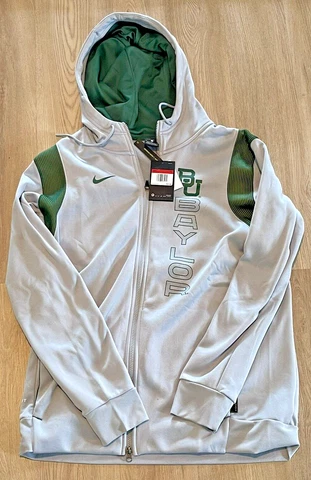 NIKE BAYLOR BEARS FULL ZIP ON FIELD FOOTBALL 2022 JACKET DC7103 007 -Size Large Cover