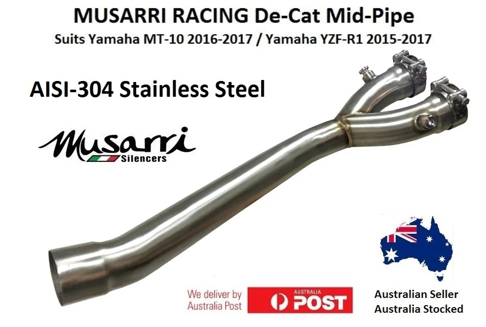 Yamaha YZF-R1 2015-2021 Musarri De-Cat Catalytic Converter Eliminator Exhaust - image 1 of 1