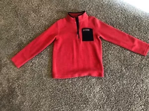Vineyard Vines Boy’s Coral 1/4 Zip Long Sleeve Pullover Sweatshirt Size 12/14 - Picture 1 of 2