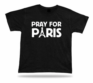 Pray for Paris support fight against terror T-shirt memory victimes November 13 - Picture 1 of 4