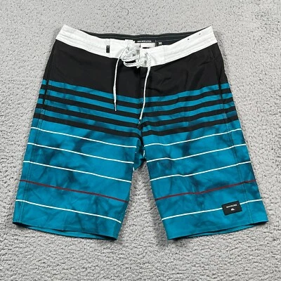 Boardshorts Quiksilver Para Hombre 30 Azul Bañador Cordón Ligero Rayas Foto 1 de 4