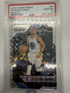 2016-17 Panini Prizm Mosaic - #81 Stephen Curry PSA 10 - Picture 1 of 5