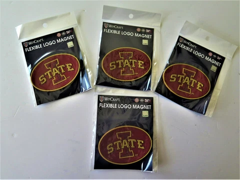 LOT OF FOUR (4) IOWA STATE CYCLONES, FLEXIBLE MAGNETS FROM WINCRAFT Cover