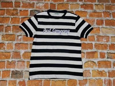 BEST COMPANY Vintage T Shirt Olmes Carretti Sailor Stripes Size: XL Like New - Imagem 1 de 4