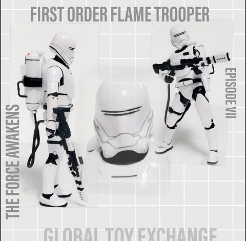 STAR WARS BLACK SERIES 6 INCH FO FLAME TROOPER TFA 100% COMPLETE FIGURE Cover