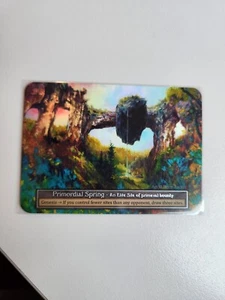 Sorcery Contested Realm TCG Alpha Foil Primordial Spring (1 of 466 in the world) - Picture 1 of 2