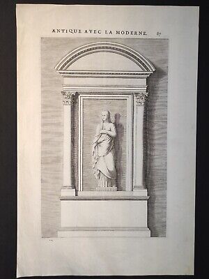 Tabernacle De La Rotonde, Architecture Fréart, Errard, Stampa 1702 • 30€
