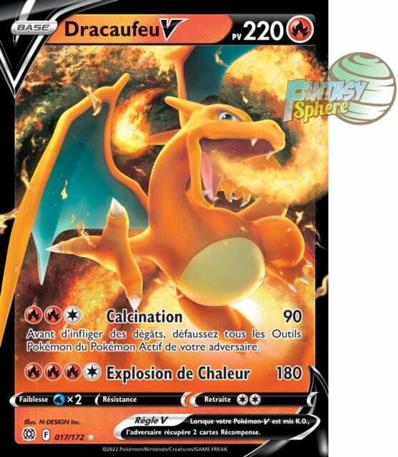 100Pcs NEW Pokemon VMAX English/French Cards Dracaufeu Pikachu