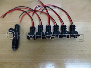 (6x) Siemens Deka Fuel Injector Quick Disconnect Pigtails (650cc, 850cc, etc.) - Picture 1 of 4