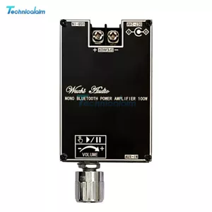 1PCS Audio ZK-1001B 100W Bluetooth Power Amplifier Board Mono Amp TPA3116D2 US - Picture 1 of 19