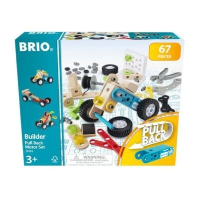 BRIO BILDER Pull Back Motor Set‎ 63459500 67 Pieces Educational Toy Pretend Play - Image 1 of 4