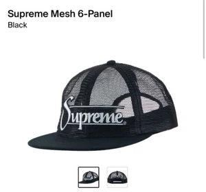CAPPELLO A 6 PANNELLI SUPREME MESH/NERO OS/SS23 SETTIMANA 11 (NUOVO DI ZECCA) (100% AUTENTICO) - Foto 1 di 2