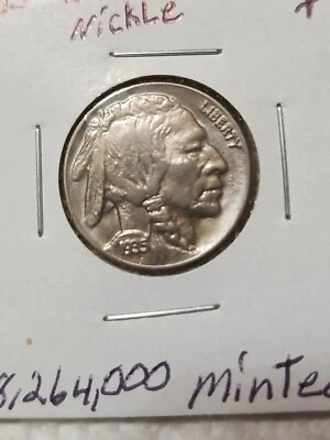 1935 Buffalo Nickel Full Horn In UNC Condition In My Opinion. #183 - Image 1 of 2