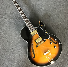 Gitara elektryczna Hollow Byrdland w kolorze złotym SB Hardware Archtop Gitara Darmowa wysyłka for sale