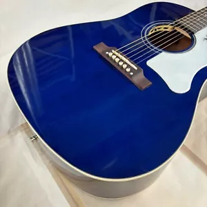 Guitarra Eléctrica Acústica EE. UU. Azul J45 Superior Abeto Sólido con B1G 6s Envío Gratis - Imagen 1 de 5