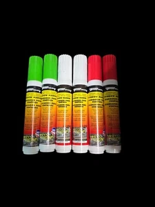Set Of 6 Temporary Paint Window Markers Forney Red Green White - Picture 1 of 1