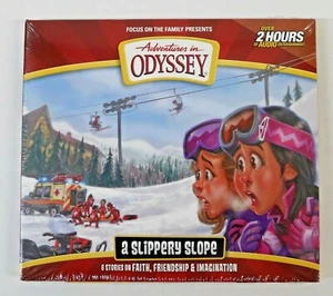 Audio CD-Adventures In Odyssey - Album 71: A Slippery Slope (2 CD) 6 Stories - Imagen 1 de 5