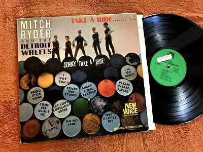 MITCH RYDER & Detroit Wheels Take Take A Ride New Voice LP OG 1966 garage MONO ! - Image 1 of 2