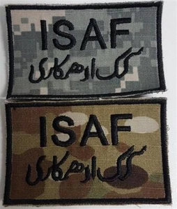 U.S. ARMY AUFNÄHER PATCH INTERNATIONAL SECURITY ASSISTANCE ISAF - Bild 1 von 3