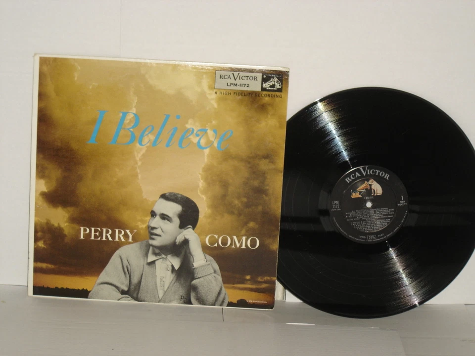 PERRY COMO I Believe LP 1956 RCA Victor Records LPM1172 Religious Vinyl - Image 1 of 1