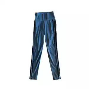 XS Adidas Believe This 2.0 3-Streifen 7/8 Tight Blau High Rise Leggings Hose - Bild 1 von 5