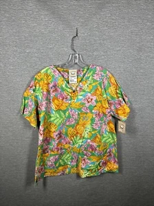 NEW Cottonality Flowers Multicolor Women’s Size Medium - Picture 1 of 9