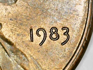 1983 P LINCOLN CENT DOUBLED DIE REVERSE FS-802 multiple dye cracks and errors - Picture 1 of 21