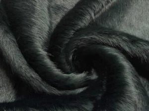 Super Luxury Faux Fur Fabric Material SWISS DARK PETROL - Picture 1 of 5