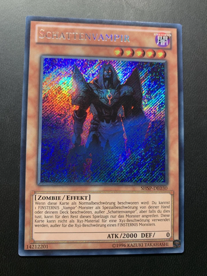 Yugioh! Schattenvampir Secret Rare - SHSP-DE030 Unlimited - Deutsch - Bild 1 von 4