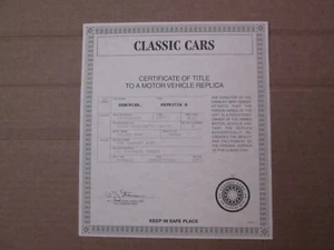 Danbury Mint Paperwork 1957 Studebaker Golden Hawk - Picture 1 of 2