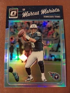 2016 MARCUS MARIOTA DONRUSS OPTIC SILVER PRIZM CARD #96 TENNESSEE TITANS DUCKS - Picture 1 of 2