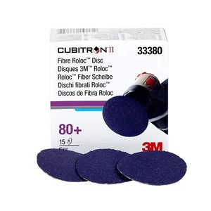 3M Cubitron II Roloc Fibre Disc 786C, 33392, 3 Zoll (75 mm), 80+, 15 (Koffer mit 90) - Bild 1 von 1