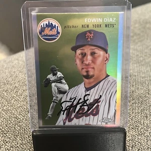 2023 Topps Chrome Platinum Edwin Diaz #275 Refractor Mets - Bild 1 von 2