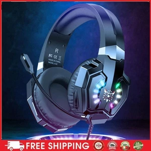 Wired Gaming Headset with Mic & RGB Over Ear Headphones for PC Laptop Tablet - Afbeelding 1 van 11