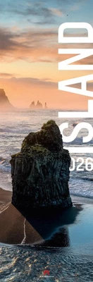 Island Vertikal Kalender 2026 | Ackermann Kunstverlag GmbH | Kalender | 14 S.