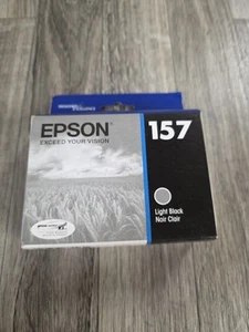 LIGHT BLACK | Genuine Epson 157 Ink Cartridge C13T157620 - EXP 2018 - Picture 1 of 5