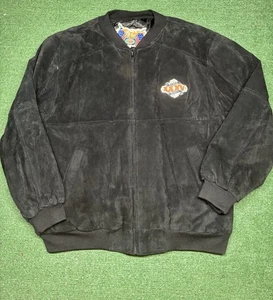 Vintage Jeff Hamilton Super Bowl 2001 Bomber Jacket - Size XL- Suede & Quilted - Picture 1 of 5