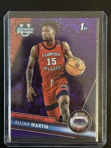 Alijah Martin 2023-24 Bowman University Chrome Purple Refractor Card /399 #59 - Picture 1 of 3
