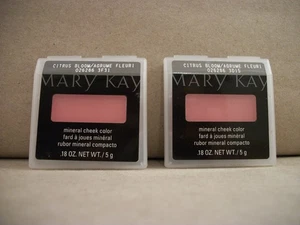 2 New Mary Kay Mineral Cheek Color Citrus Bloom 026286 .18 Oz Each - Picture 1 of 3