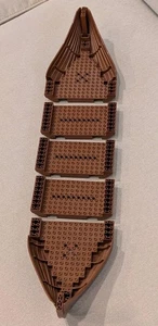 Lego Boat Hull Viking Ship Midgard Serpent Bow Stern 3x Middle 53452 Brown Lot - Picture 1 of 11