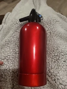 SPARKLETS Soda SYPHON Bottiglia Seltzer Rosso Vintage Made In England - Foto 1 di 6