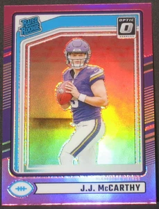 JJ McCarthy 2024 Panini Donruss Optic Pink Prizm Rated Rookie #303 Vikings - Bild 1 von 2