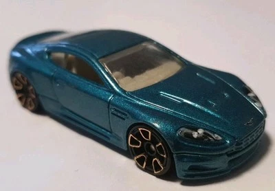 2012 Hot Wheels #99/247 "Aston Martin DBS" Teal #9/10 Faster Than Ever PREOWNED  - Image 1 of 4
