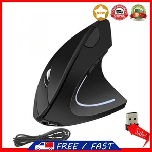 Ergonomic Wireless Mouse 6 Buttons Wrist Healthy Mice Dual Mode for Home Office - Zdjęcie 1 z 12