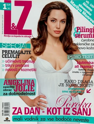 ANGELINA JOLIE Madonna Barbie Slovenia Fashion Beauty Collectible Magazine 2009 - Image 1 of 4