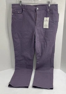 Gloria Vanderbilt Woman Size 16W Slimming Iris Purple Amanda Jeans Stretch - Picture 1 of 6