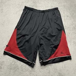 Jordan Basketball Shorts Herren 2XL schwarz rot Mesh Taschen sportlich Nike gefüttert - Bild 1 von 11