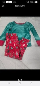 Matilda jane girls or boys 2 piece holiday pajamas size 4 red & green - Picture 1 of 3