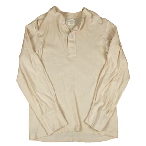 Camicia militare vintage lana media Henley anni 70 Vietnam termica invernale da lavoro - Foto 1 di 8