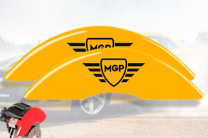 1996-2002 Chevy Express 2500 Van Front Yellow "MGP" Brake Disc Caliper Covers 2p